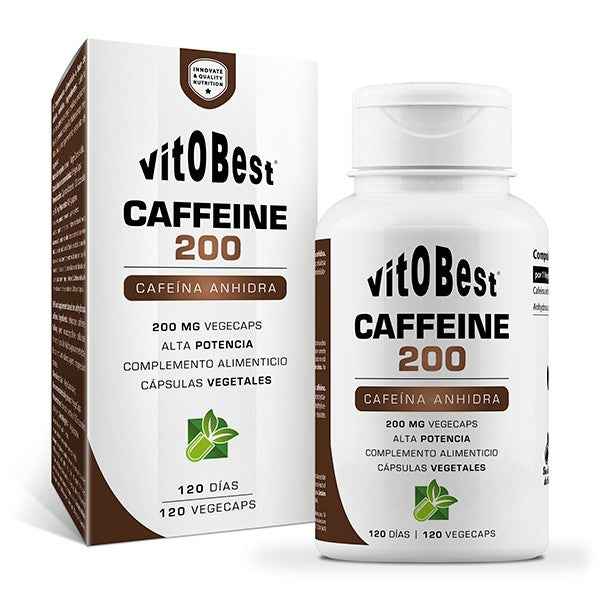 Vitobest Caffeine 200mg 120 caps - MASTER NUTRICION
